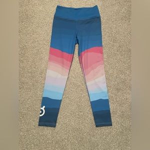Peloton workout pants.  Blue and pink.  Size medium.